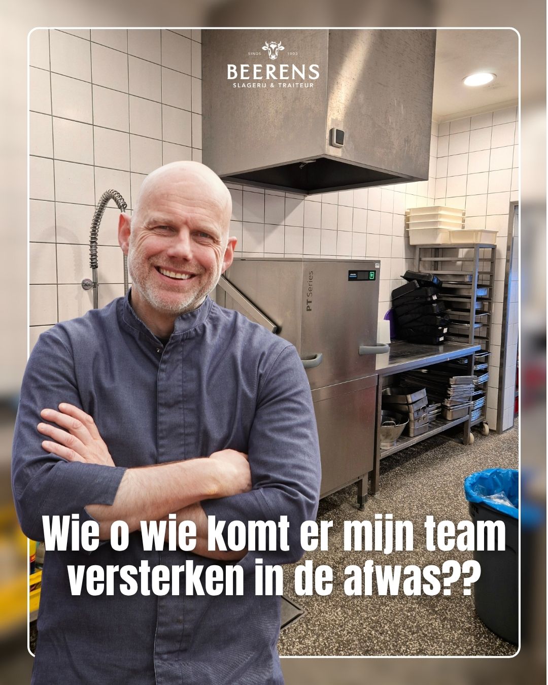 Wie o wie komt mijn team versterken in de afwas
